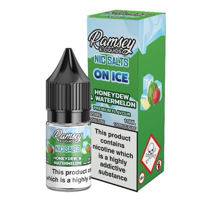 Ramsey E-Liquids On Ice Honeydew Watermelon 10ml Nic Salt