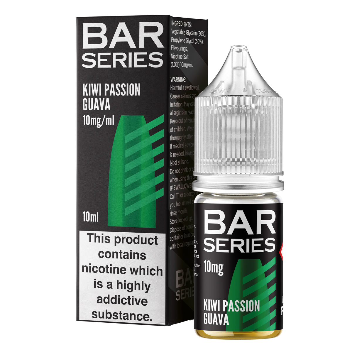 Bar Series Kiwi Passion Guava 10ml Nic Salt