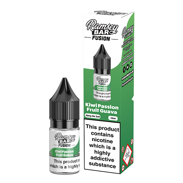 Ramsey Bar Fusion V2 Kiwi Passion Fruit Guava 10ml Nic Salt