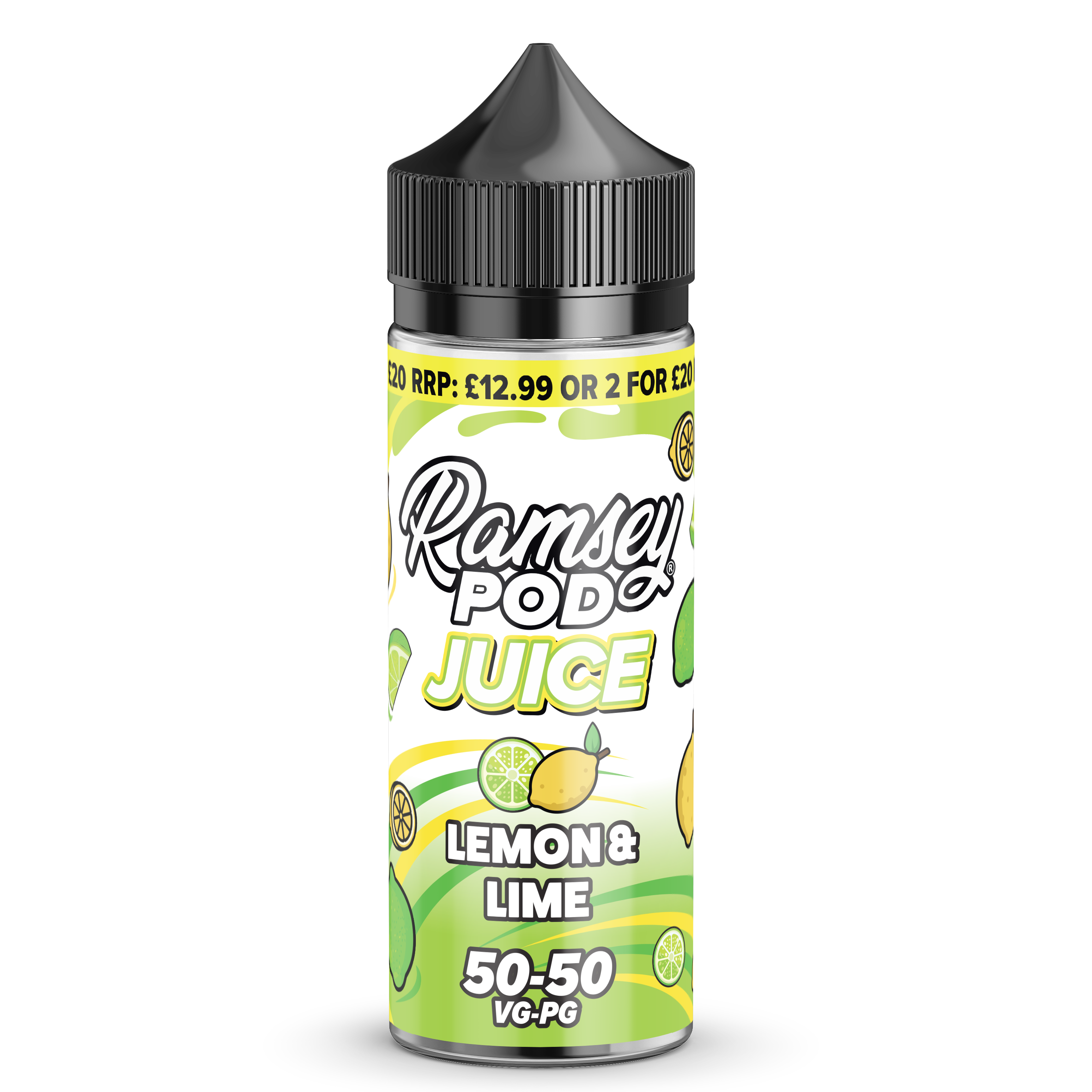 Lemon & Lime by Ramsey Pod Juice 50/50 100ml Shortfill