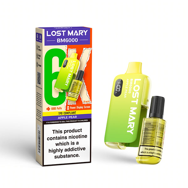 Lost Mary BM6000 Disposable Vape Apple Pear