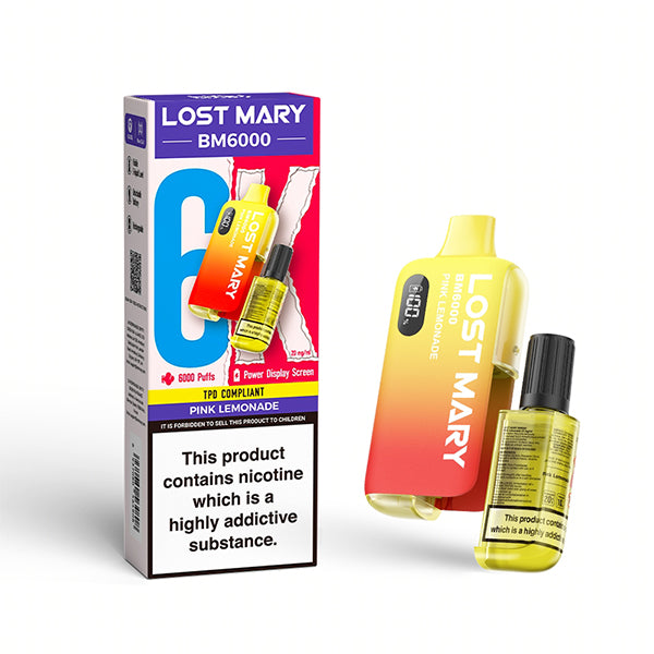 Lost Mary BM6000 Disposable Vape Pink Lemonade