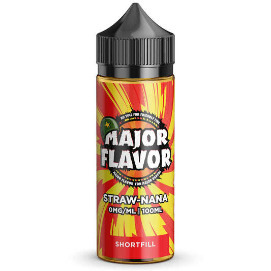 Major Flavor Straw-nana 100ml Shortfill