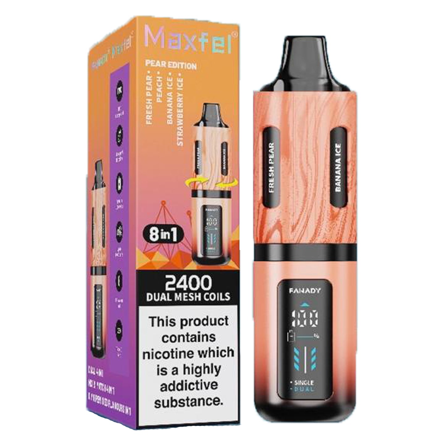 Maxfel Legend 2400 8 in 1 Disposable Vape Device