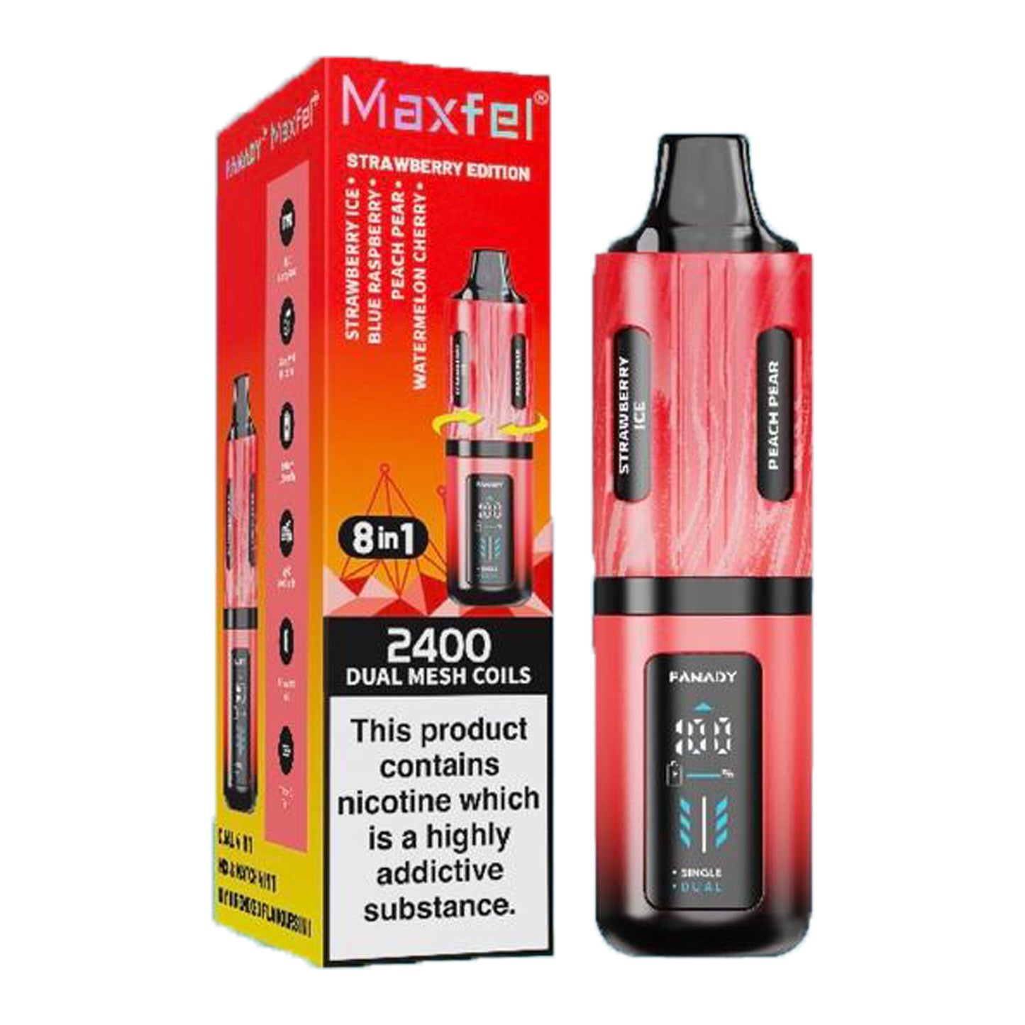 Maxfel Legend 2400 8 in 1 Disposable Vape Device