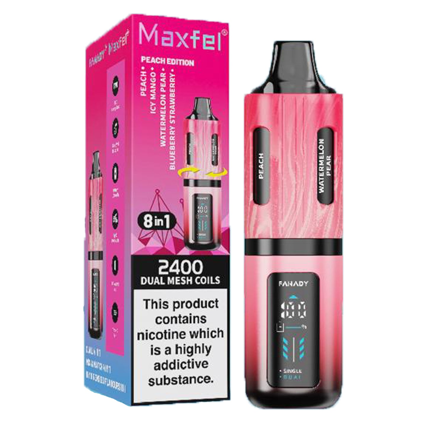 Maxfel Legend 2400 8 in 1 Disposable Vape Device