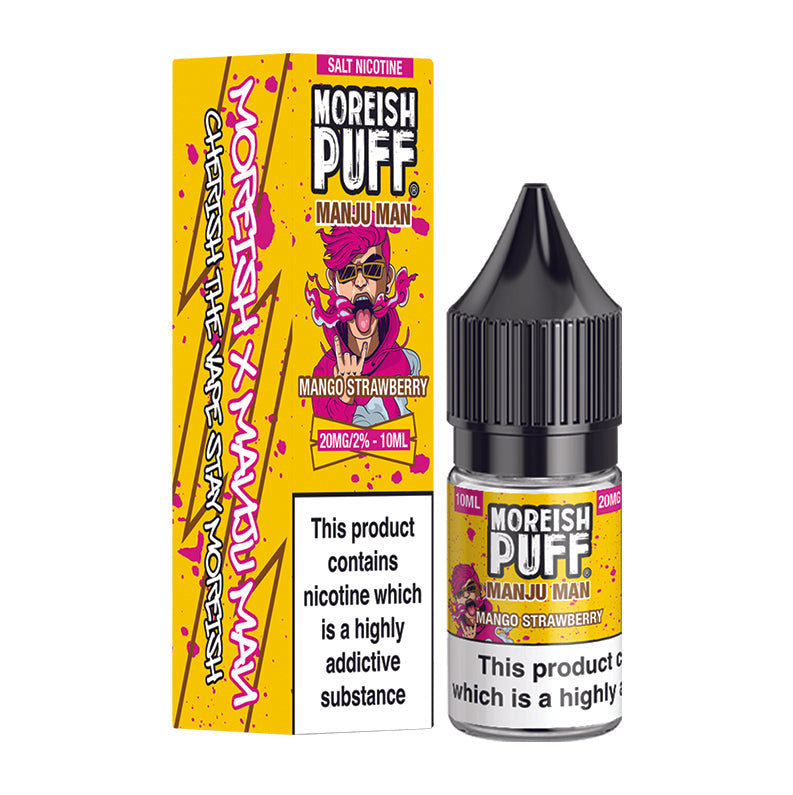 Moreish Puff Manju Man Mango Strawberry 10ml Nic Salt