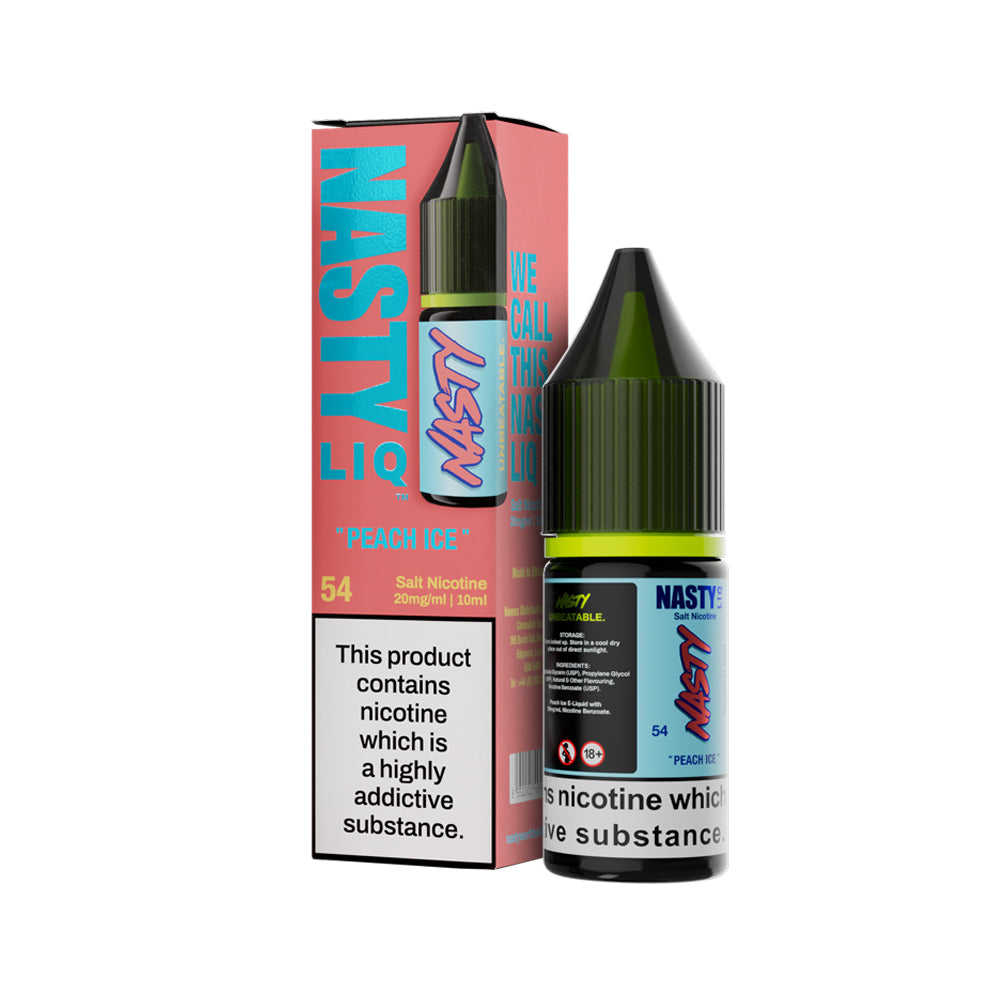 Peach Ice Nic Salt by Nasty Juice - Nic Salts UK