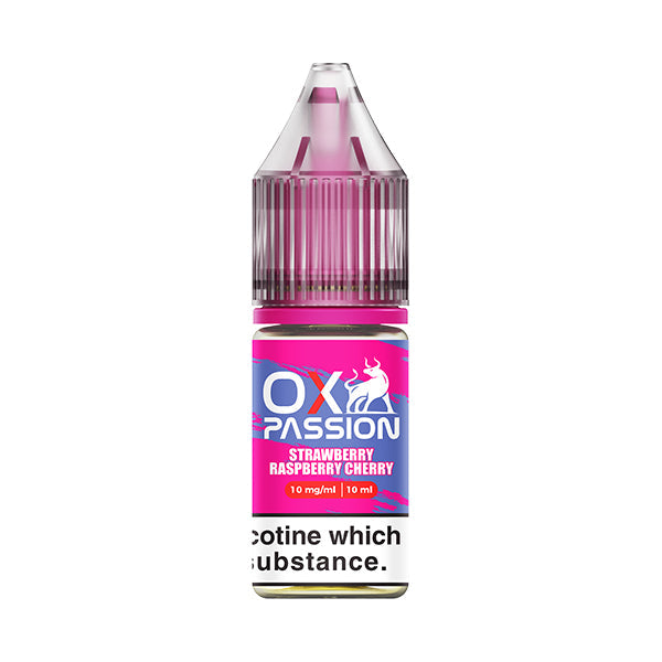 OX Passion Strawberry Raspberry Cherry 10ml Nic Salt