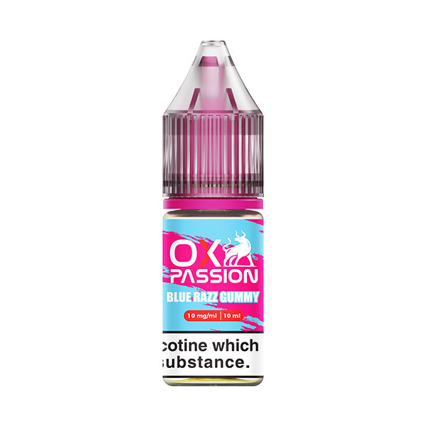 OX Passion Blue Razz Gummy 10ml Nic Salt