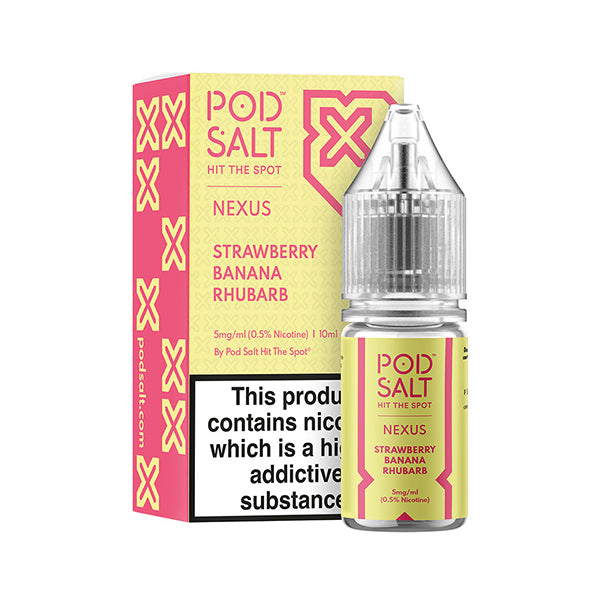 Pod Salt Nexus Strawberry Banana Rhubarb 10ml Nic Salt