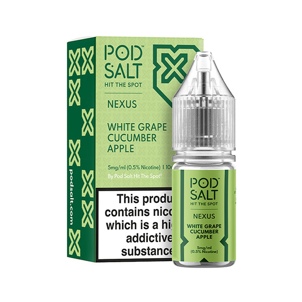 Pod Salt Nexus White Grape Cucumber Apple 10ml Nic Salt