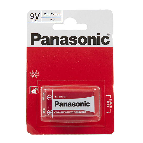 Panasonic 9V Zinc Carbon Battery 1 Pack