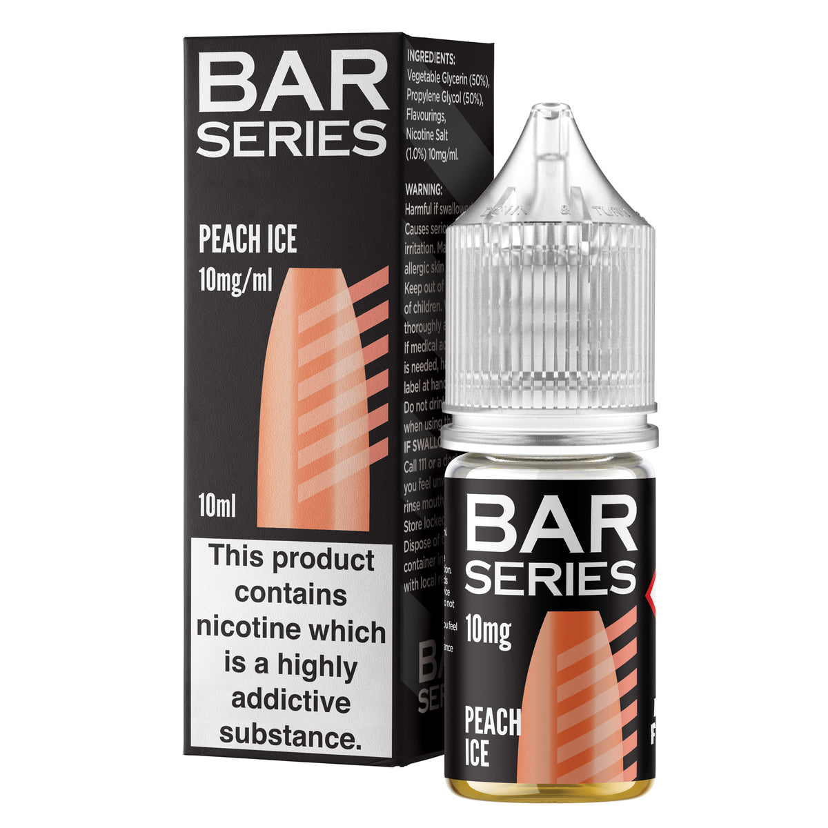 Bar Series Peach Ice 10ml Nic Salt