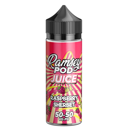 Ramsey Pod Juice Raspberry Sherbet 100ml Shortfill