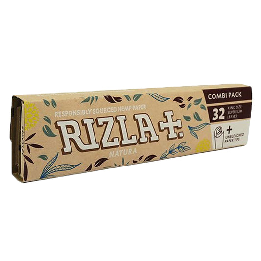 Rizla Natura Kingsize Slim Rolling Papers + Tips (Combi Pack)