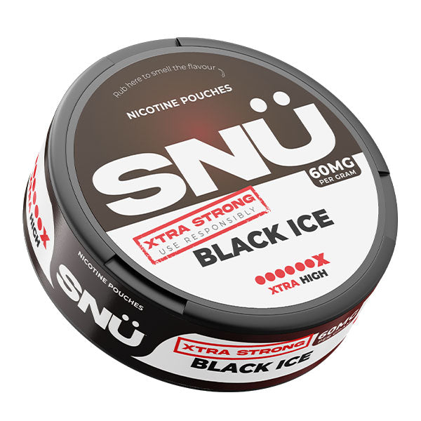 SNÜ Extra Strong Black Ice Nicotine Pouches