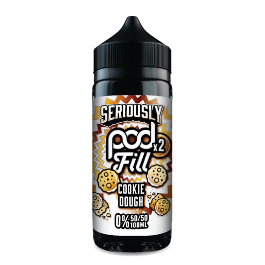 Doozy Vape Seriously Pod Fill X2 Cookie Dough 0mg 100ml Shortfill