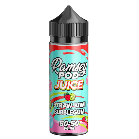 Ramsey Pod Juice Straw Kiwi Bubblegum 100ml Shortfill