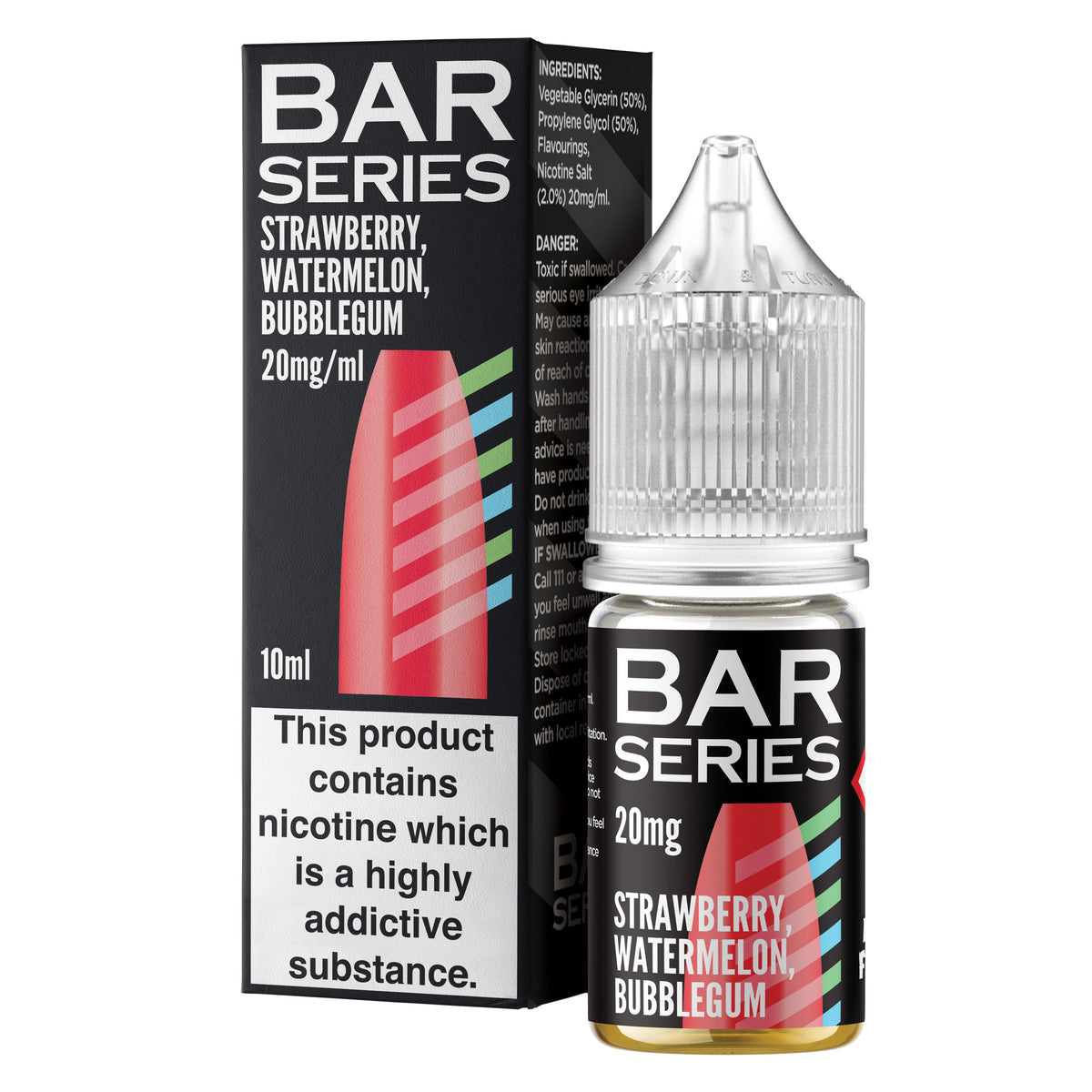 Bar Series Strawberry Watermelon Bubblegum 10ml Nic Salt