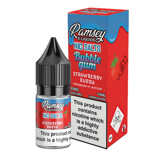 Ramsey E-Liquids Bubblegum Strawberry Bubba 10ml Nic Salt