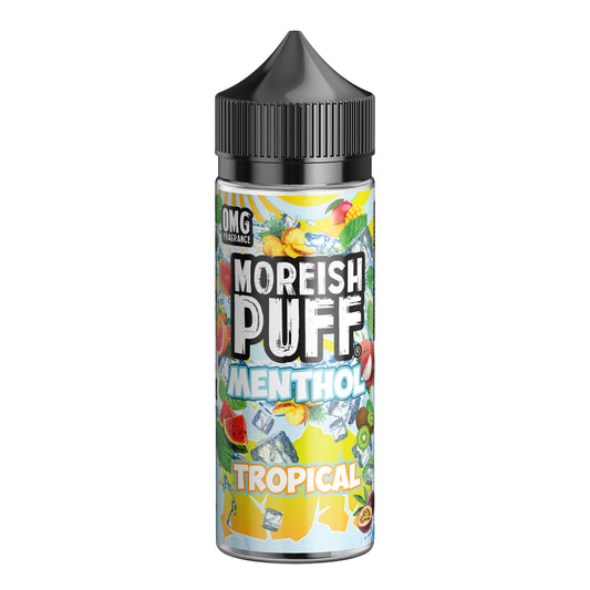 Moreish Puff Menthol Tropical 100ml Shortfill