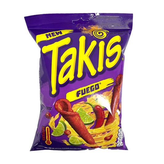 Takis Fuego Spicy Rolled Corn Tortilla Chips 180g