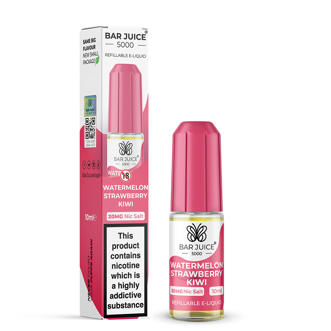 Watermelon Strawberry Kiwi Nic Salt by Bar Juice 5000 - 20mg