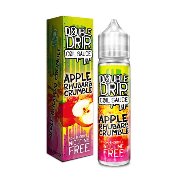 Double Drip Apple Rhubarb Crumble 50ml Shortfill (Short Date / Out of Date)