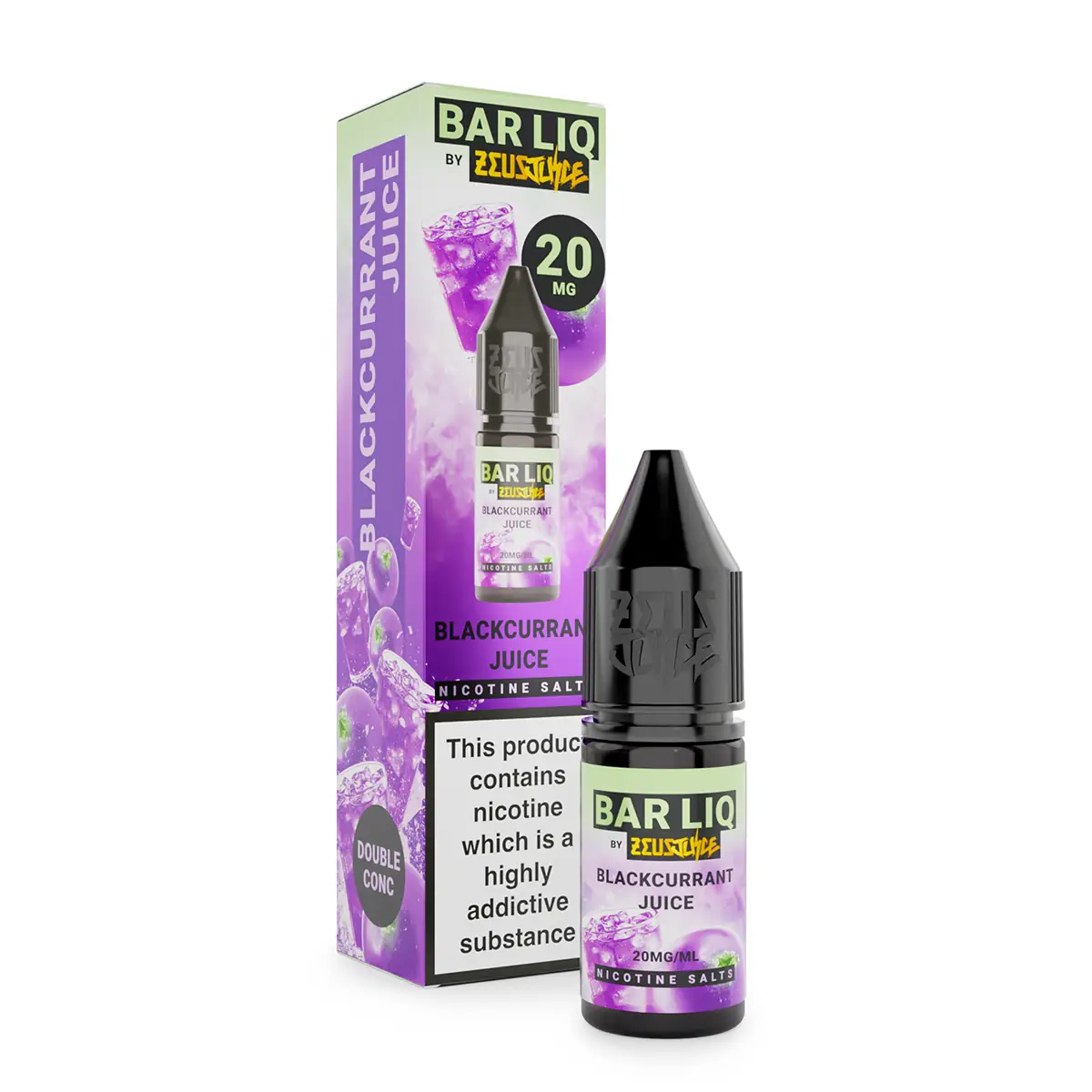 Zeus Juice Bar Liq Blackcurrant Juice 10ml Nic Salt