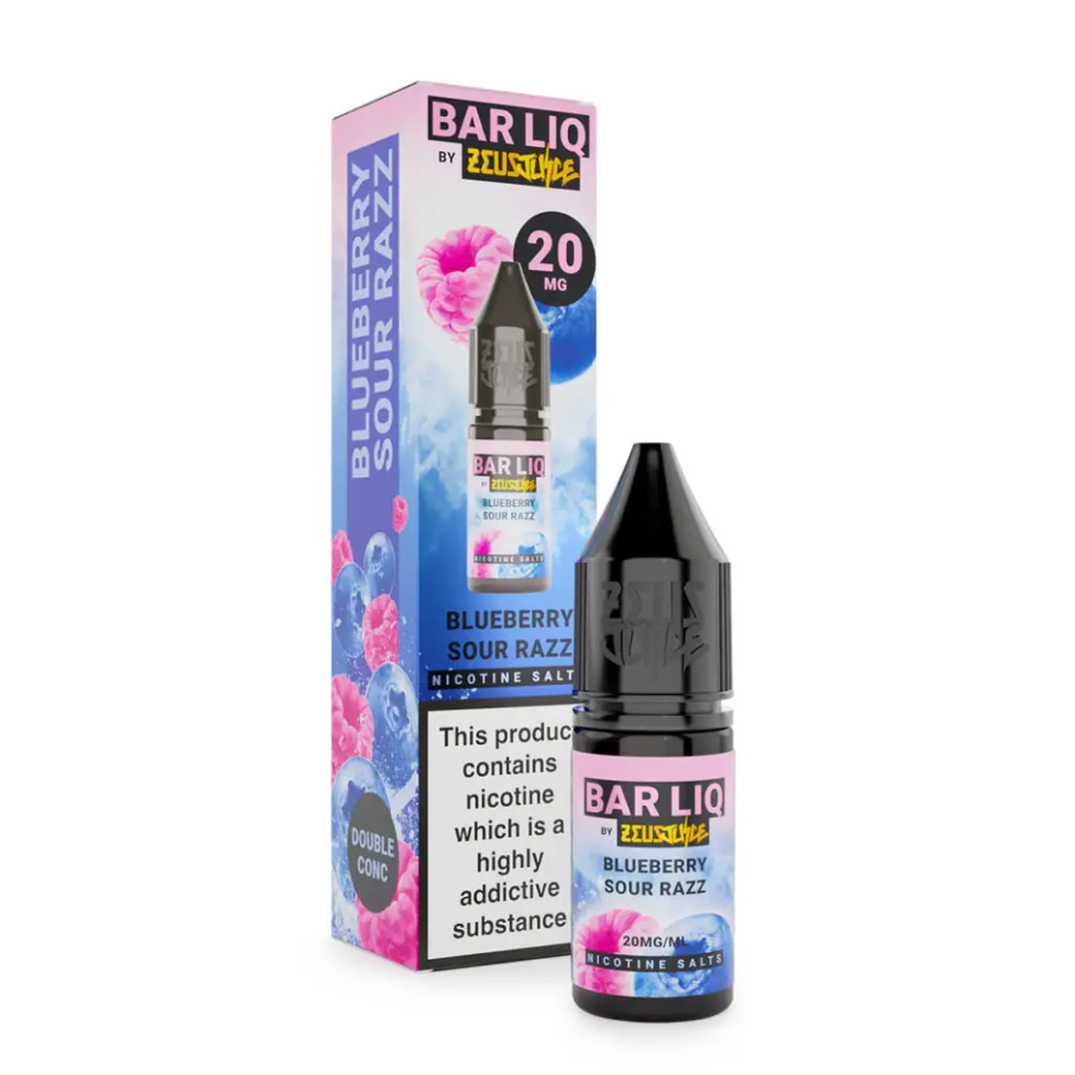 Zeus Juice Bar Liq Blueberry Sour Razz 10ml Nic Salt