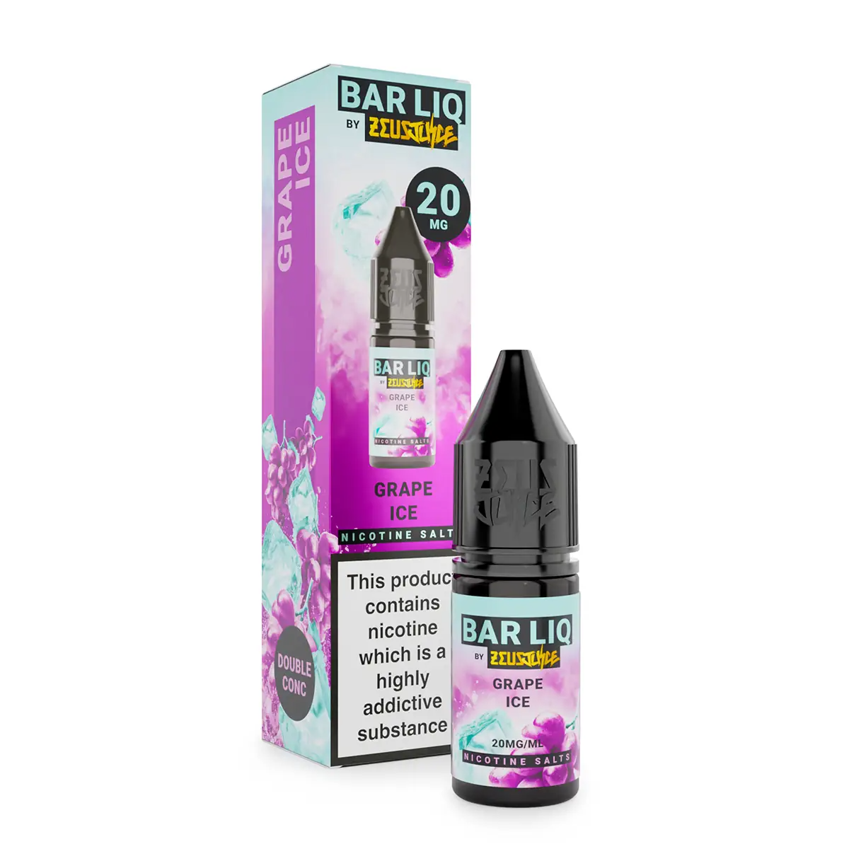 Zeus Juice Bar Liq Grape Ice 10ml Nic Salt