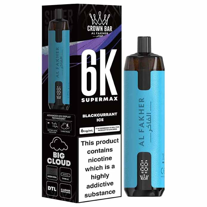 Al Fakher AF6000 SUPERMAX Blackcurrant Ice