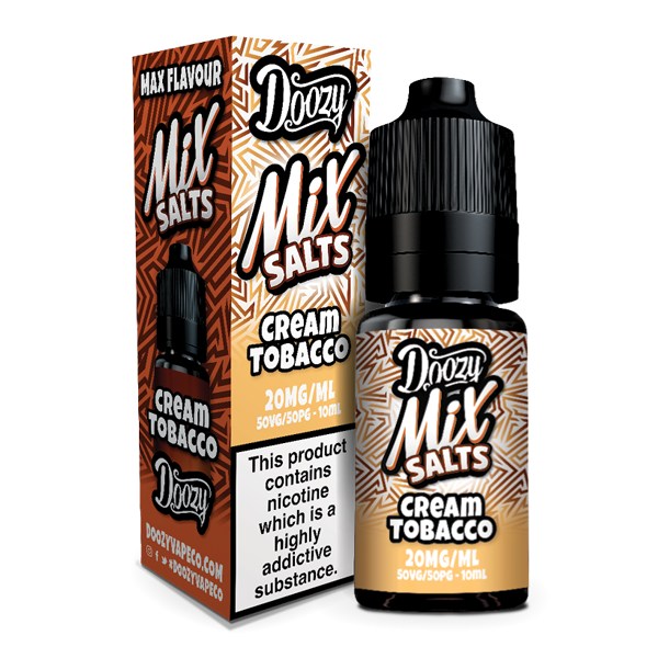 Doozy Mix Salts Cream Tobacco 10ml Nic Salt