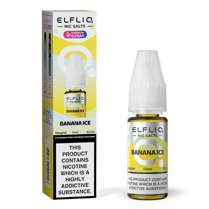 Elf Bar ELFLIQ Banana Ice 10ml Nic Salt