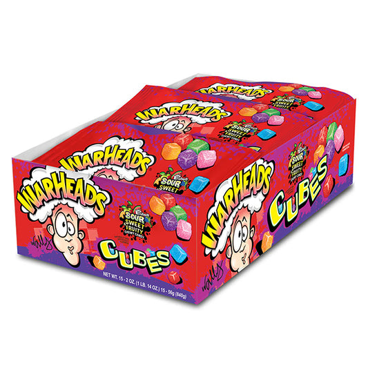 Warheads Sour Chewy Cubes (56g) 15 Packs