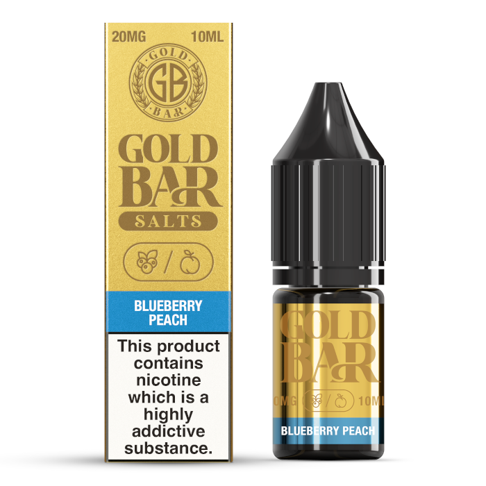 Gold Bar Blueberry Peach 10ml Nic Salt