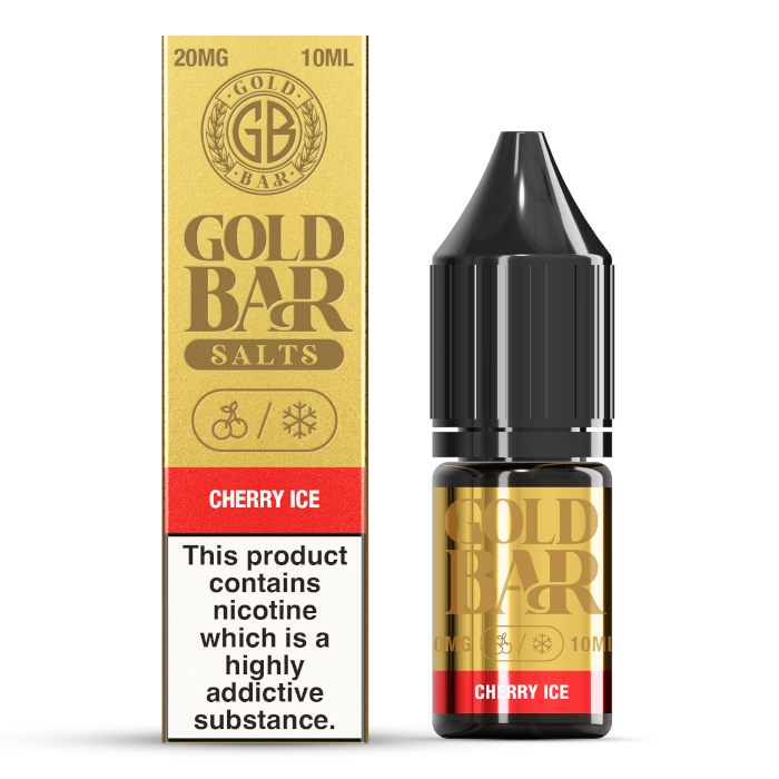 Gold Bar Cherry Ice 10ml Nic Salt