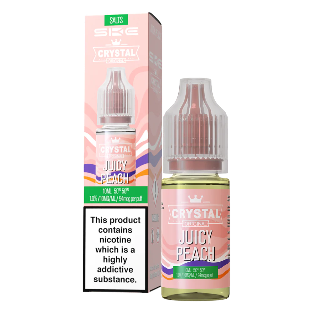 SKE Crystal V2 Juicy Peach 10ml Nic Salt