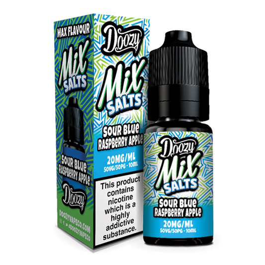 Doozy Mix Salts Sour Blue Raspberry Apple 10ml Nic Salt