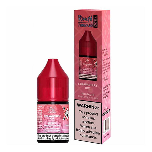 Strawberry Ice RandM 7000 Nic Salt 10ml