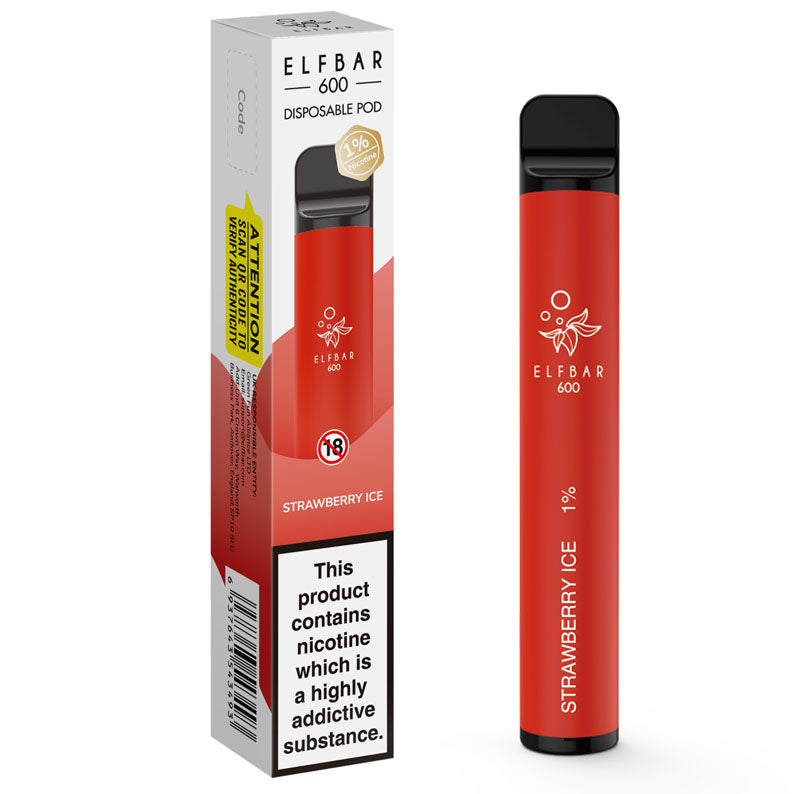 Elf Bar 600 Strawberry Ice Disposable Pod