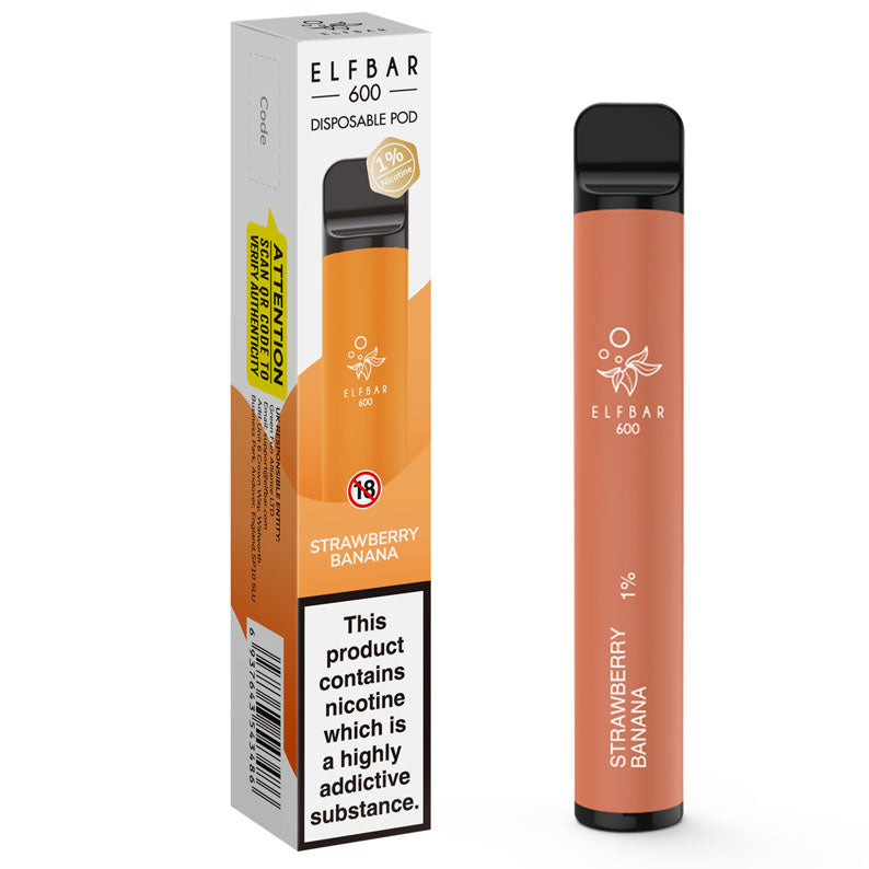 Elf Bar 600 Strawberry Banana Disposable Pod