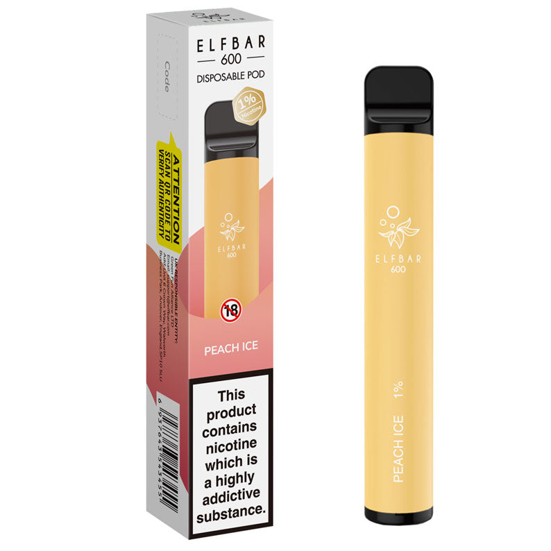 Elf Bar 600 Peach Ice Disposable Pod