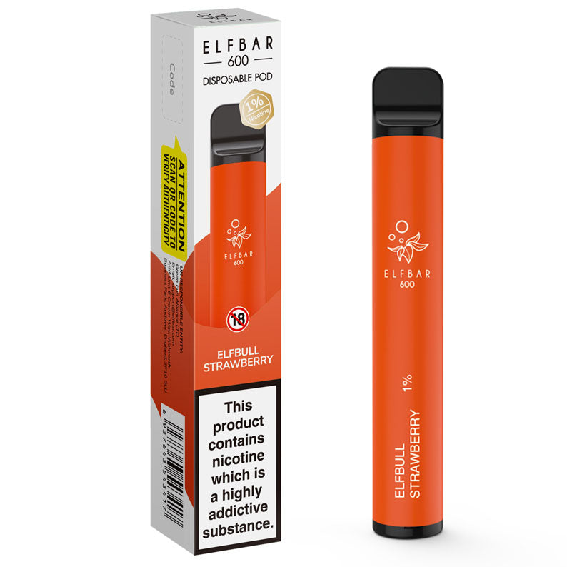 Elf Bar 600 Elfbull Strawberry Disposable Pod