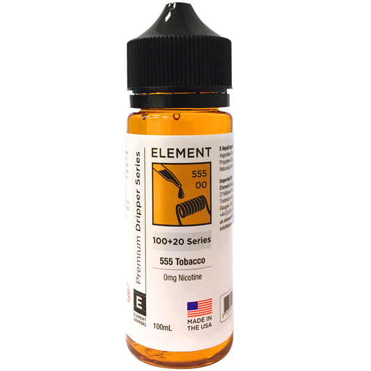 555 Tobacco Eliquid by Element 100ml Shortfill