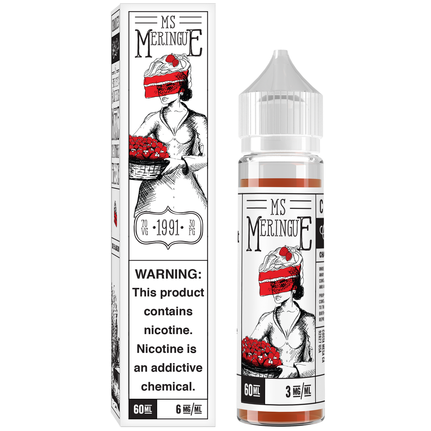 Ms Meringue E-Liquid by Charlie %۪s Chalk Dust 50ml Shortfill