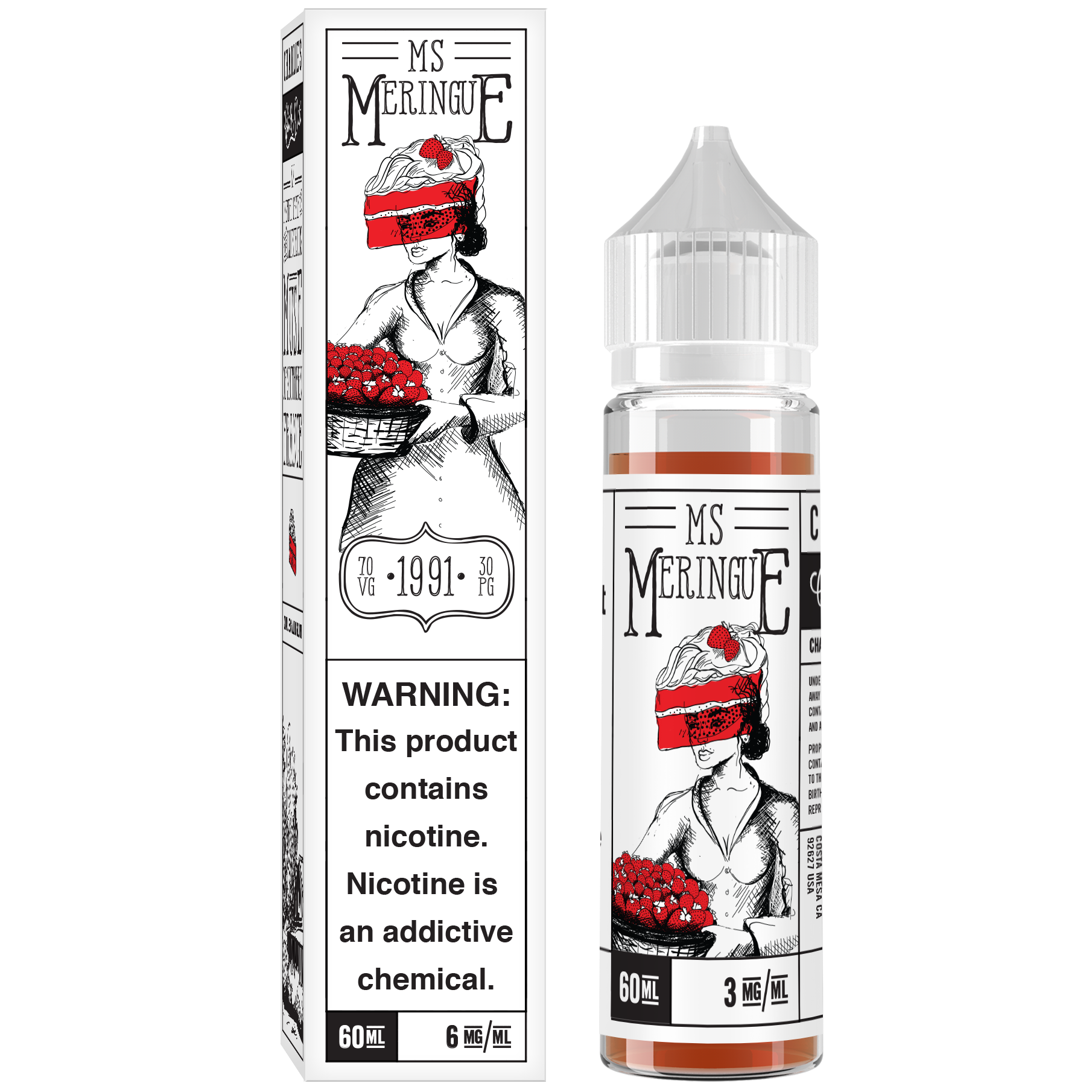 Ms Meringue E-Liquid by Charlie %۪s Chalk Dust 50ml Shortfill