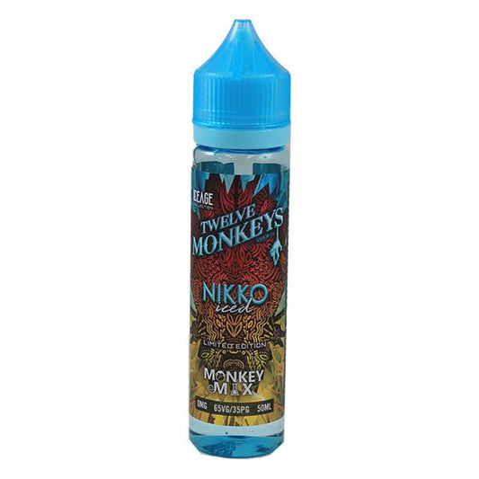 Twelve Monkeys Nikko Iced E-Liquid 50ml Shortfill (Dated 04/2021)