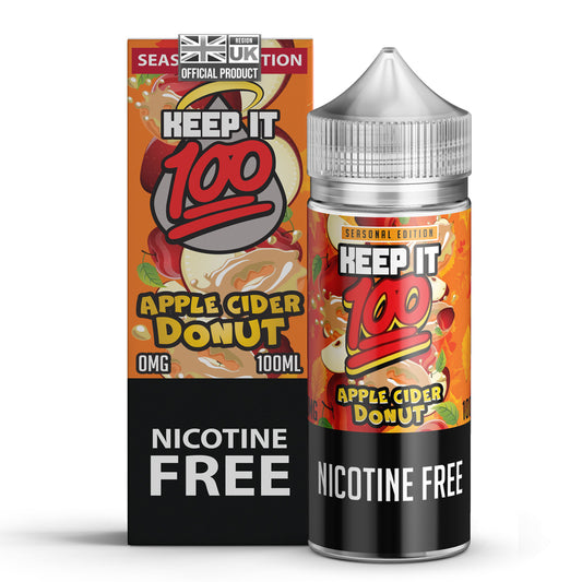 Keep It 100 Apple Cider Donut E-Liquid 100ml Shortfill